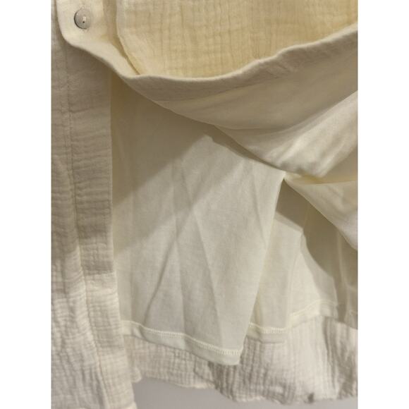 Marled Light Yellow midi skirt cotton double gauze Sz S NWT Cottagecore Summer - Picture 4 of 10